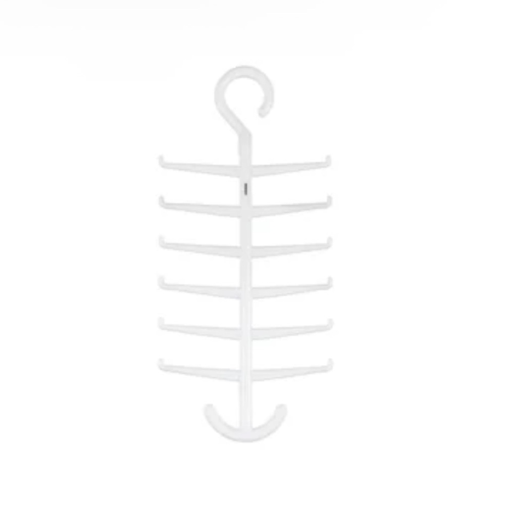 White Multi-Tier Tie and Organizer Hanger 12 1/2 H x 6 L